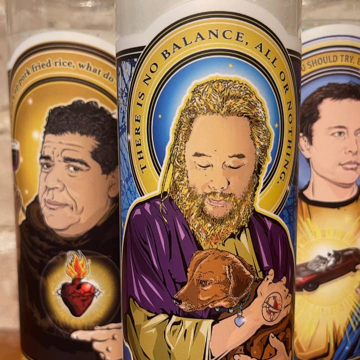 Saint David Choe The Expressive Prayer Candle 🕯️ for wholesale by Cleaver And Blade