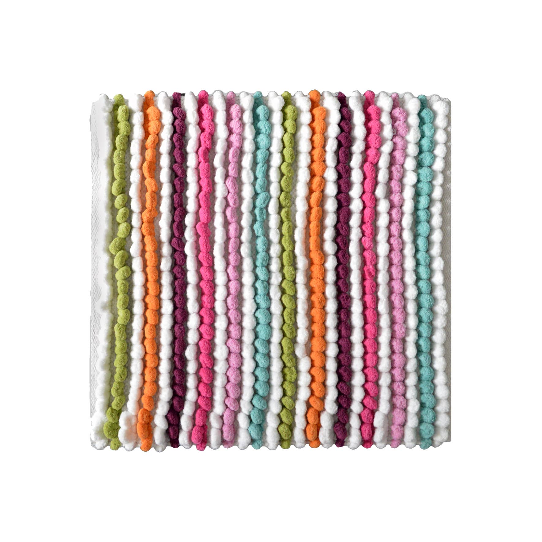 Allure Bath Fashions - Wholesale Bath Mat - Striped Chunky Bobble Shower Mat - Luxury Square Bath Mat12