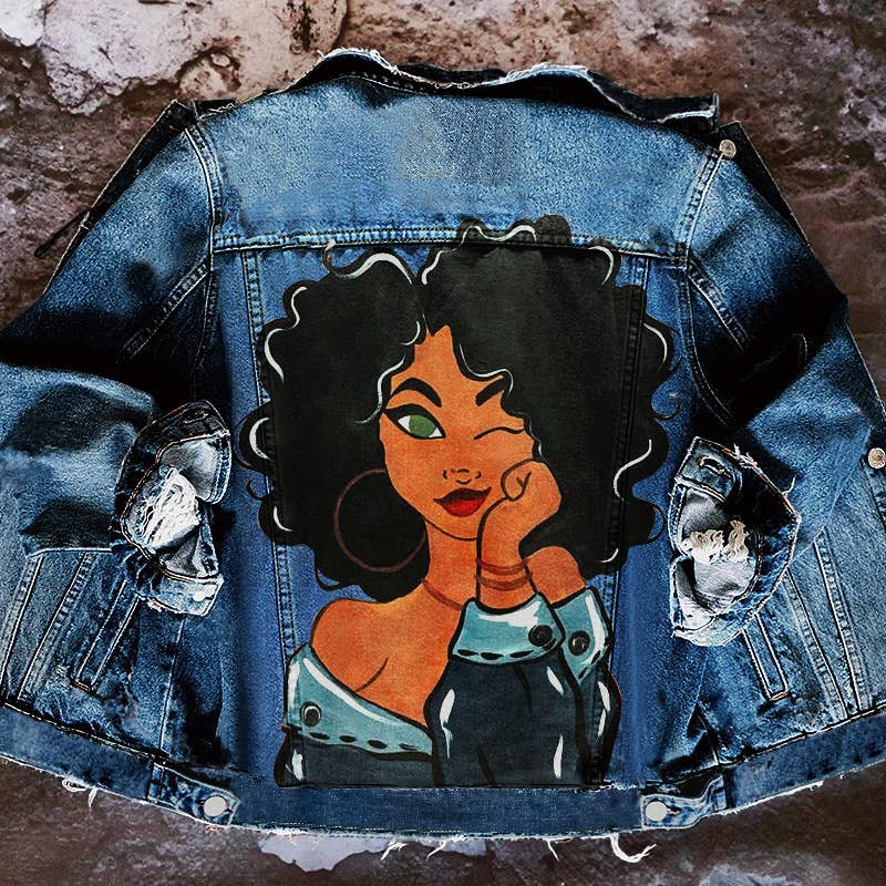 Tourtiwi - Wholesale Denim Jacket - Women's - Women's Cute Girls Loose Casual Denim Jacket3