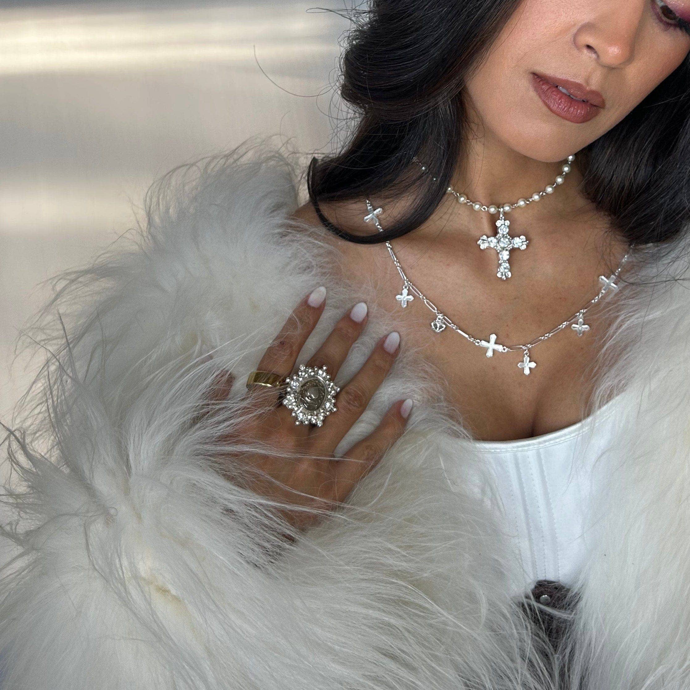 VSA Designs Inc. - Wholesale Cocktail/Statement Ring - Oval Cloister Sacred Heart Ring2