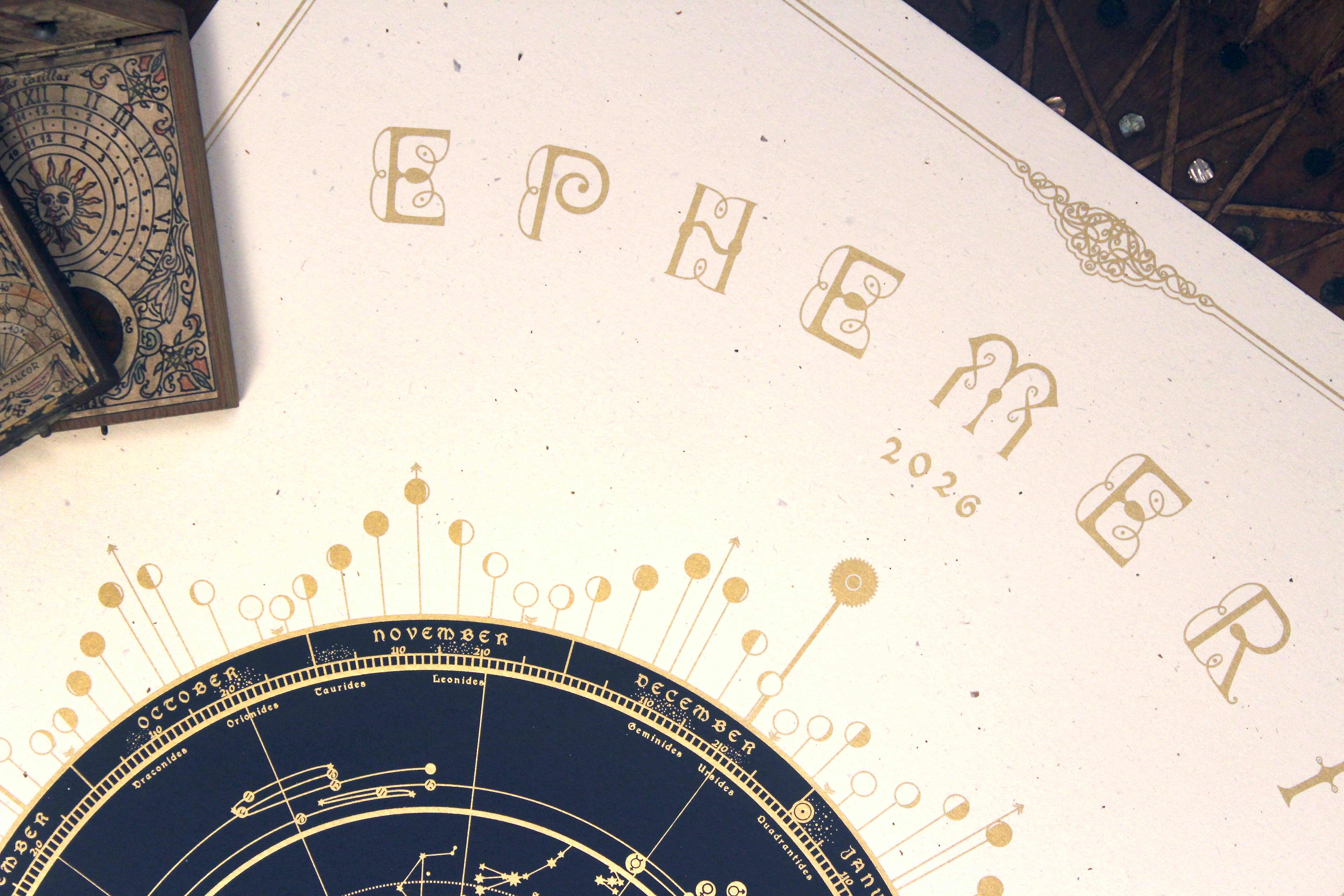 ANIMA ONIRIS - Wholesale Calendar - Astral Calendar 2026, Moon & Planet Astronomic Calendar (Cop1