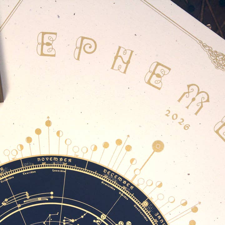 ANIMA ONIRIS - Wholesale Calendar - Astral Calendar 2026, Moon & Planet Astronomic Calendar (Cop1