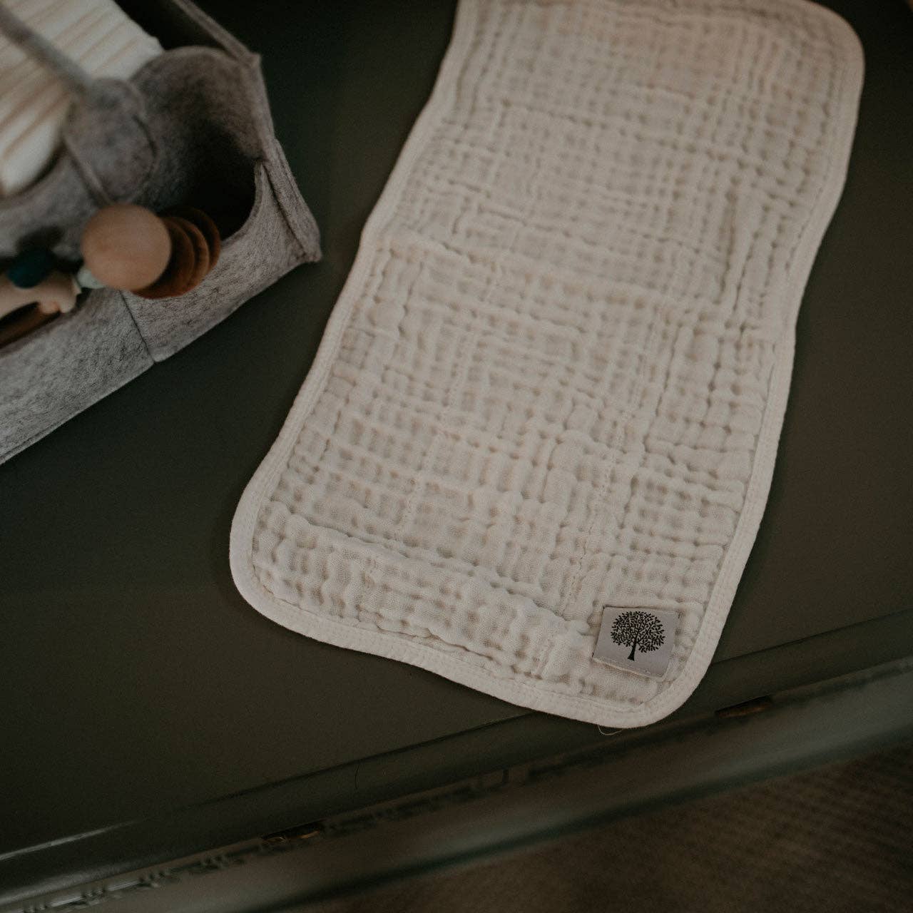 Parker Baby Co. - Wholesale Burp Cloth Set - Baby - White Set - Muslin Burp Cloths (4 Pack)8