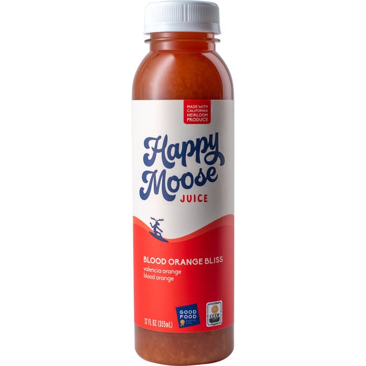 Happy Moose Juice - Wholesale Wellness Juice/Tonic - Blood Orange Bliss - Organic Cold-Press Juice - 150% Vit. C
