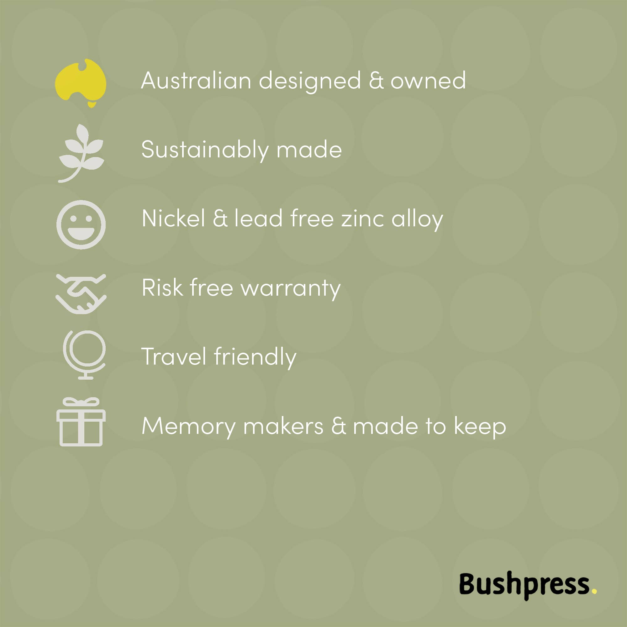 Bushpress - Wholesale Lapel Pin/Button - Down Under enamel pin, orange9