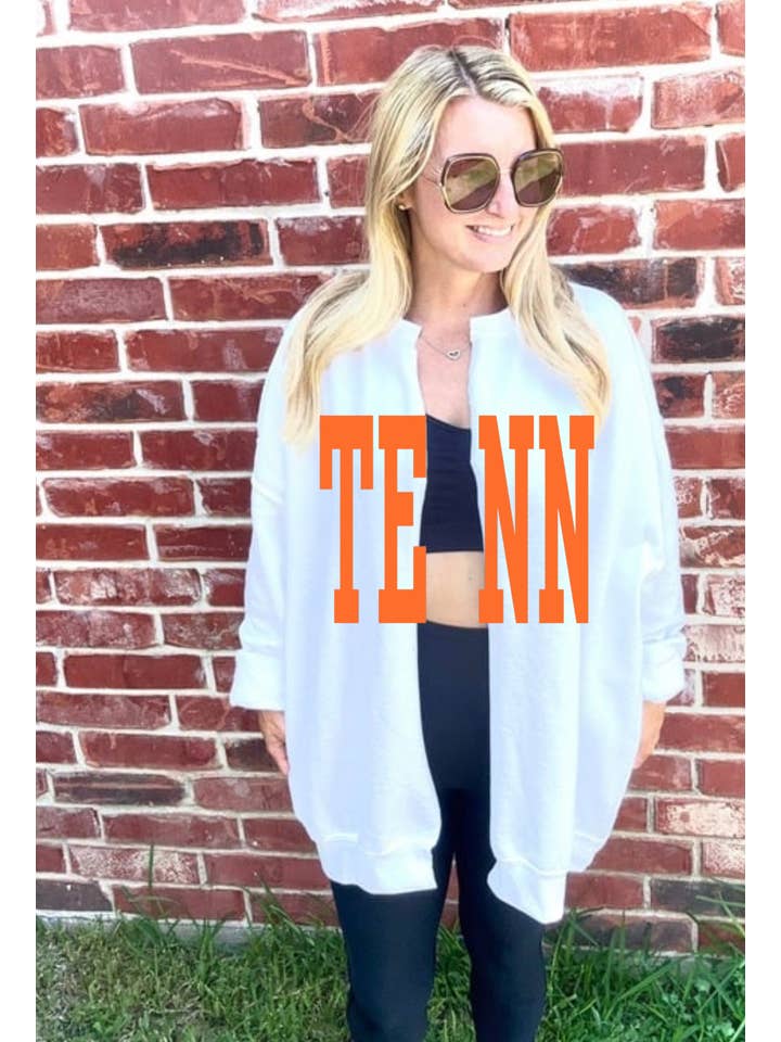 Simply Blush Wholesale - Wholesale Cardigan - Women's - Bama Cardigan Split Crew Cardi Game Day Raw Edge Football 2
