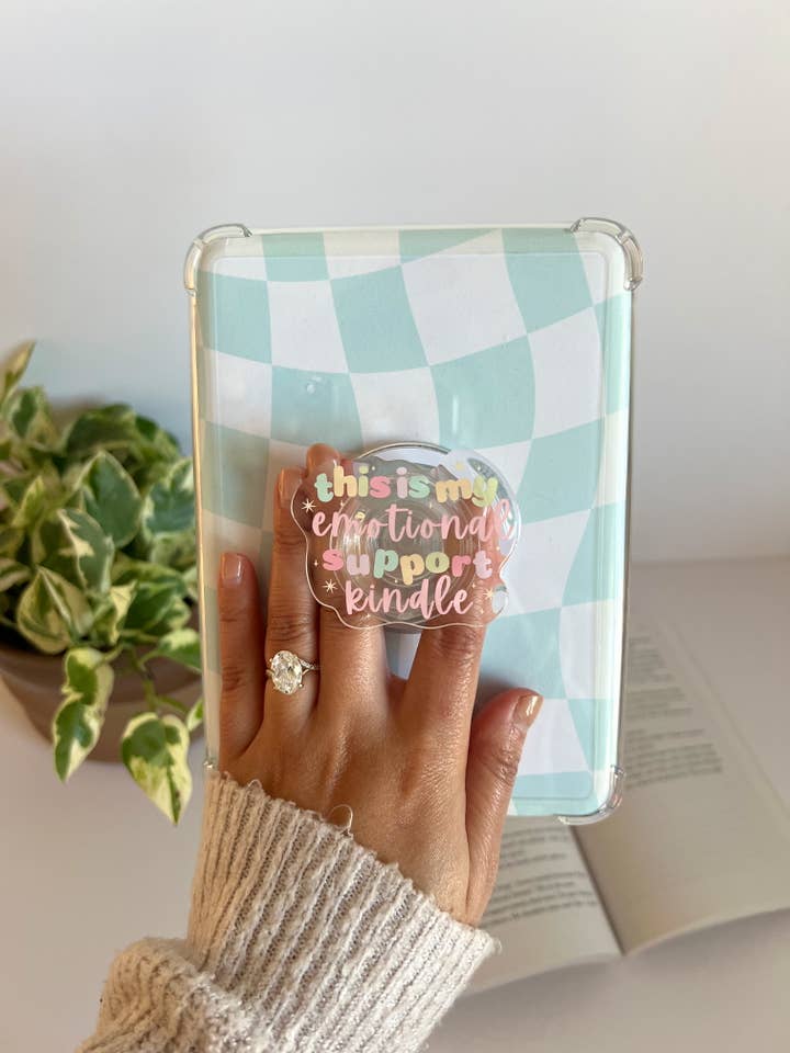 Emotional Support Kindle Grip,Mag-safe E-Reader Accessory for wholesale by Birdie & Co.