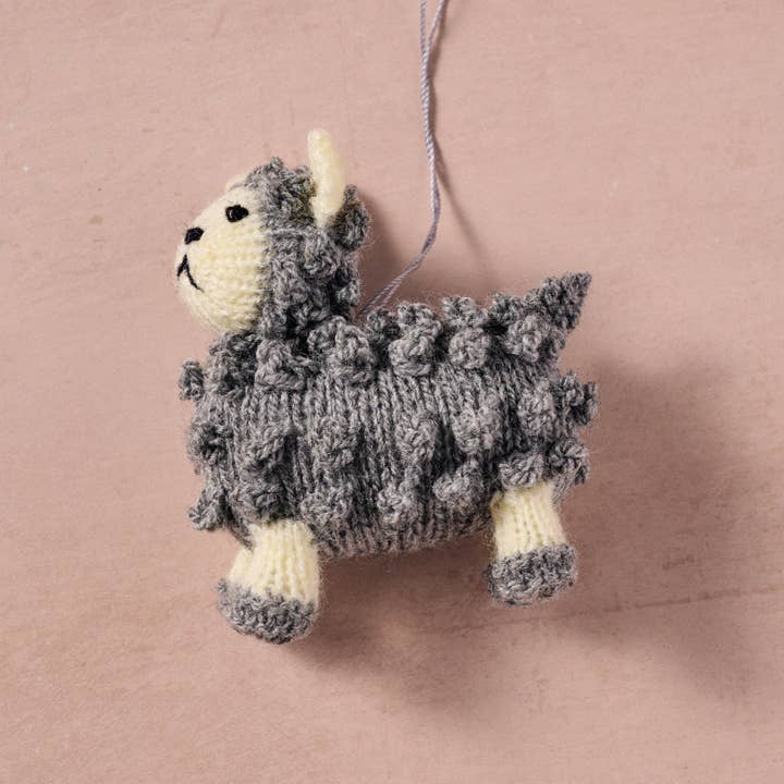 Ten Thousand Villages - Wholesale Ornament - Miski Wool Sheep Ornament1