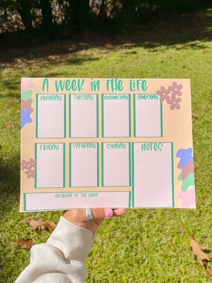 Bloc de notas semanal OG para venta al por mayor de Pursuit of creations