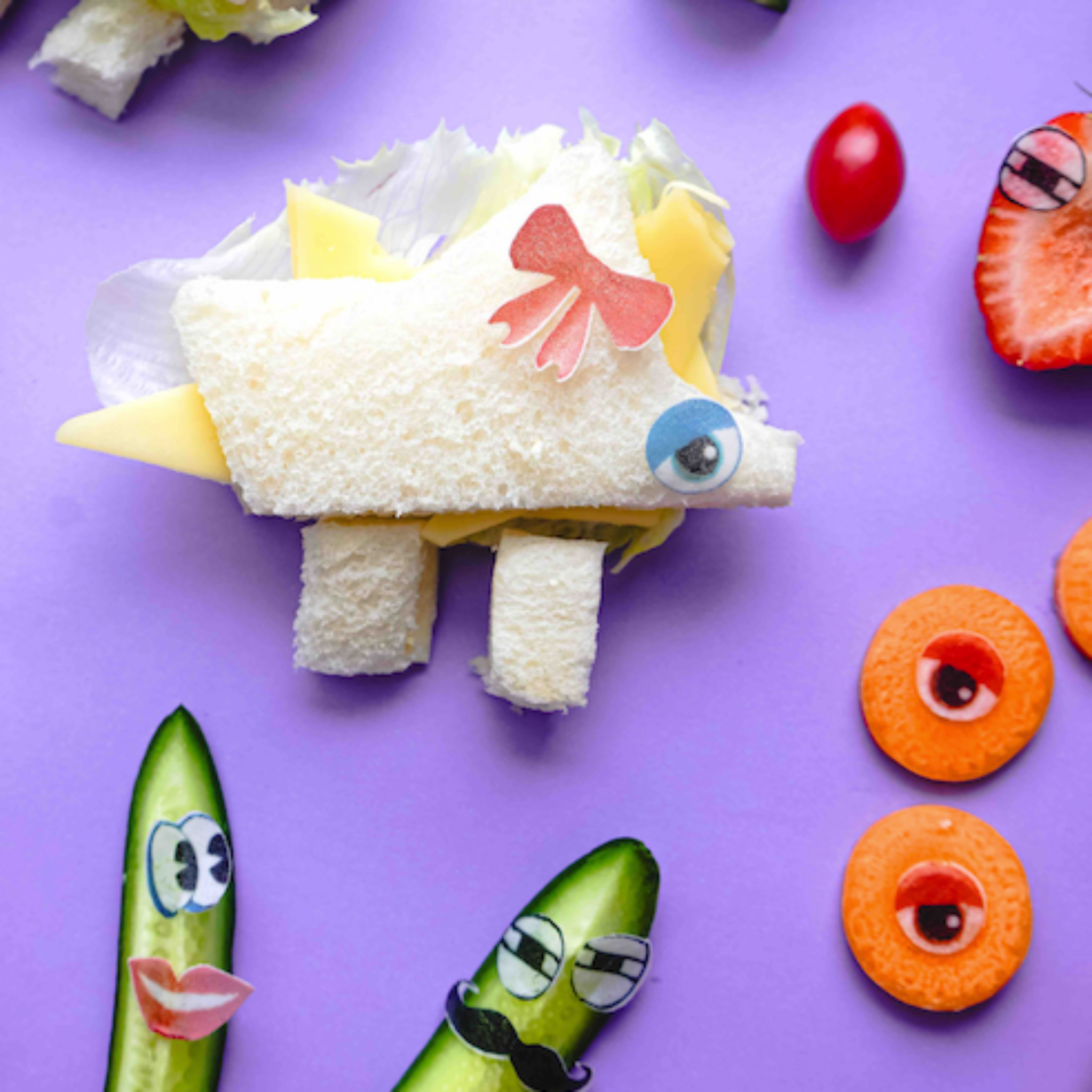 Easy Peasy Cakes - Wholesale Sticker – Child & baby - Funny Face Sticketies - Edible Lunchbox Stickers5