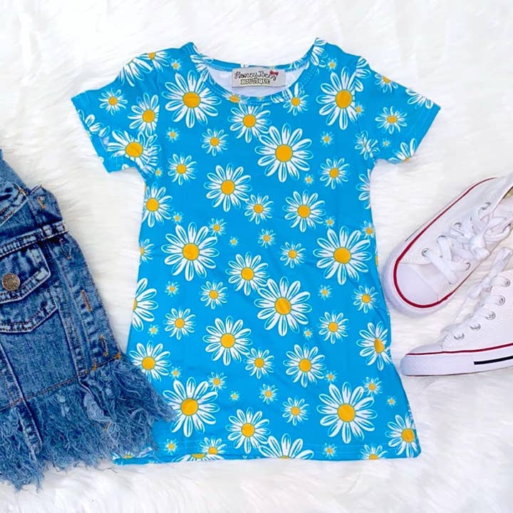 Daisy Tshirt Klänning för wholesale av Honey Beez Boutique