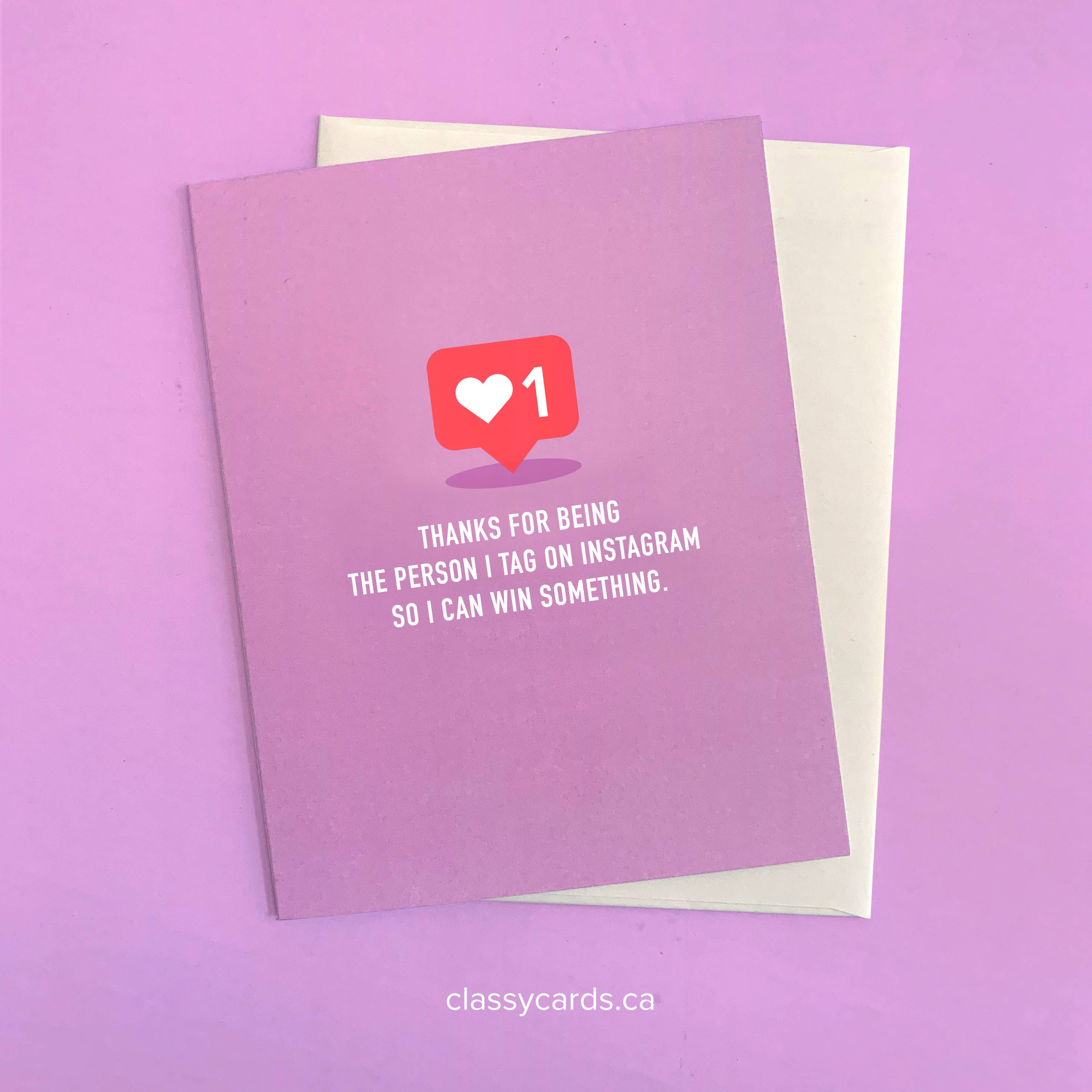 Classy Cards Creative - Wholesale Thank You Card - Tag on Instagram Card1