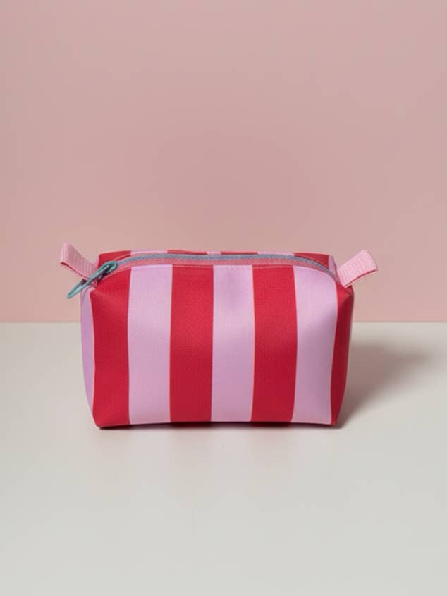 Mini Striped Velvet Boxy Pouch for wholesale by Yolla.studio