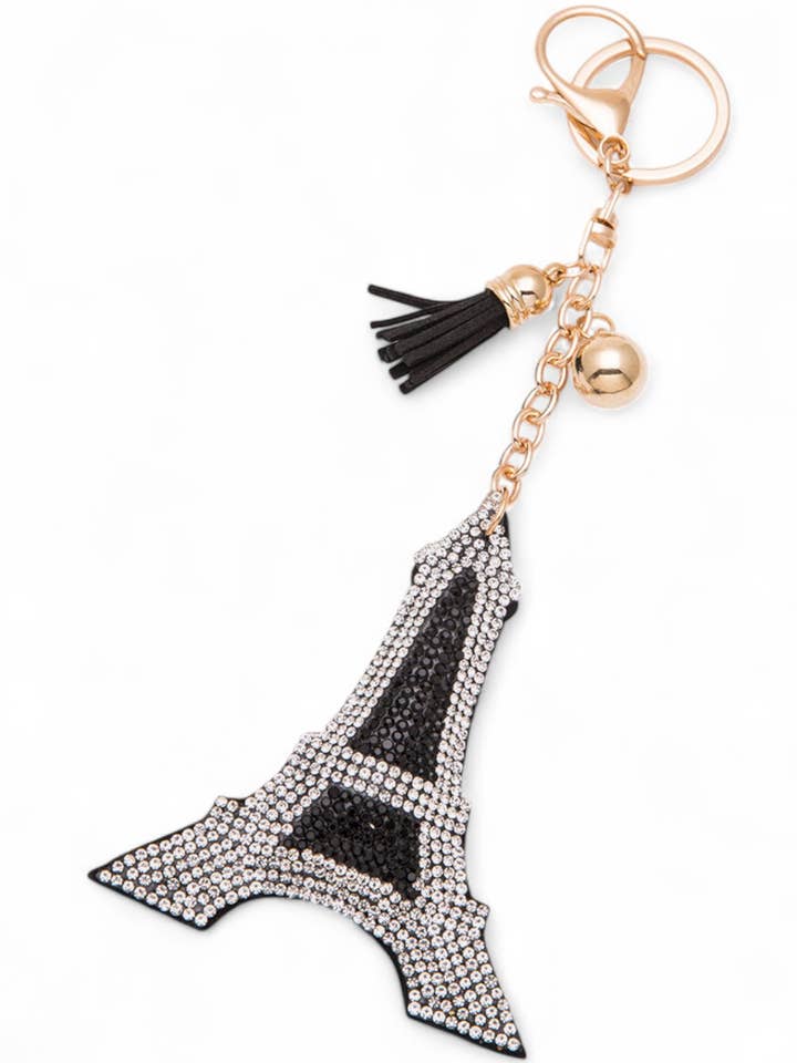 Porta-chaves Torre Eiffel de Cristal por atacado de Artini Accessories