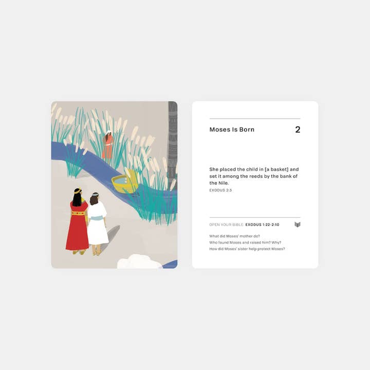 She Reads Truth - Wholesale Learning Cards - Kids & Baby - Exodus Story Cards | Kids Read Truth