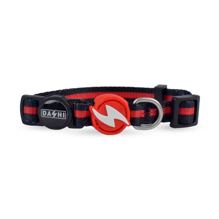 Stripes3 Red & Black Collar Cat for wholesale by DASHI
