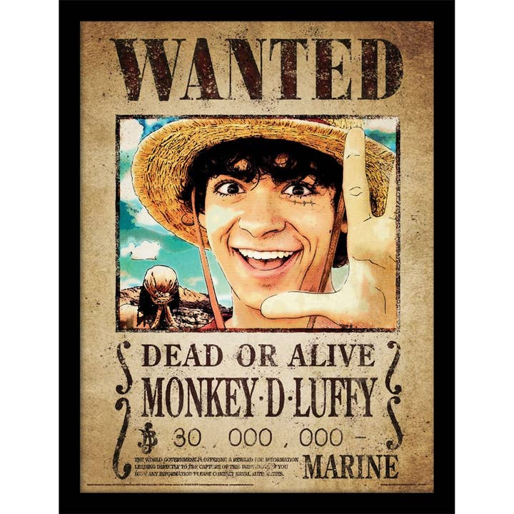 One Piece Live Action (Luffy Wanted Poster) Wall Art Print for wholesale by Pyramid International