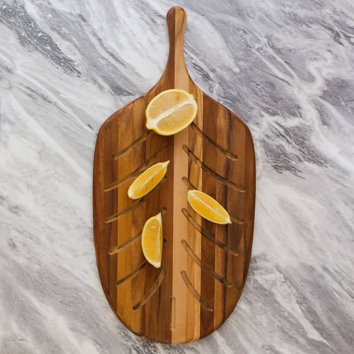 HAUS – wholesale Cutting board – TeakHaus Canoe Paddle Bread Board1
