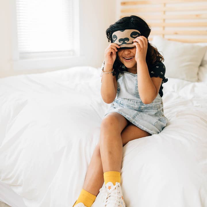 Ten Thousand Villages - Wholesale Sleep/Eye Mask - Sloth Velvet Sleep Mask3