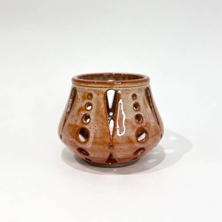 KF Stoneware - Wholesale Kaarsenhouder - Gesneden keramische votief, kaarsenhouder12