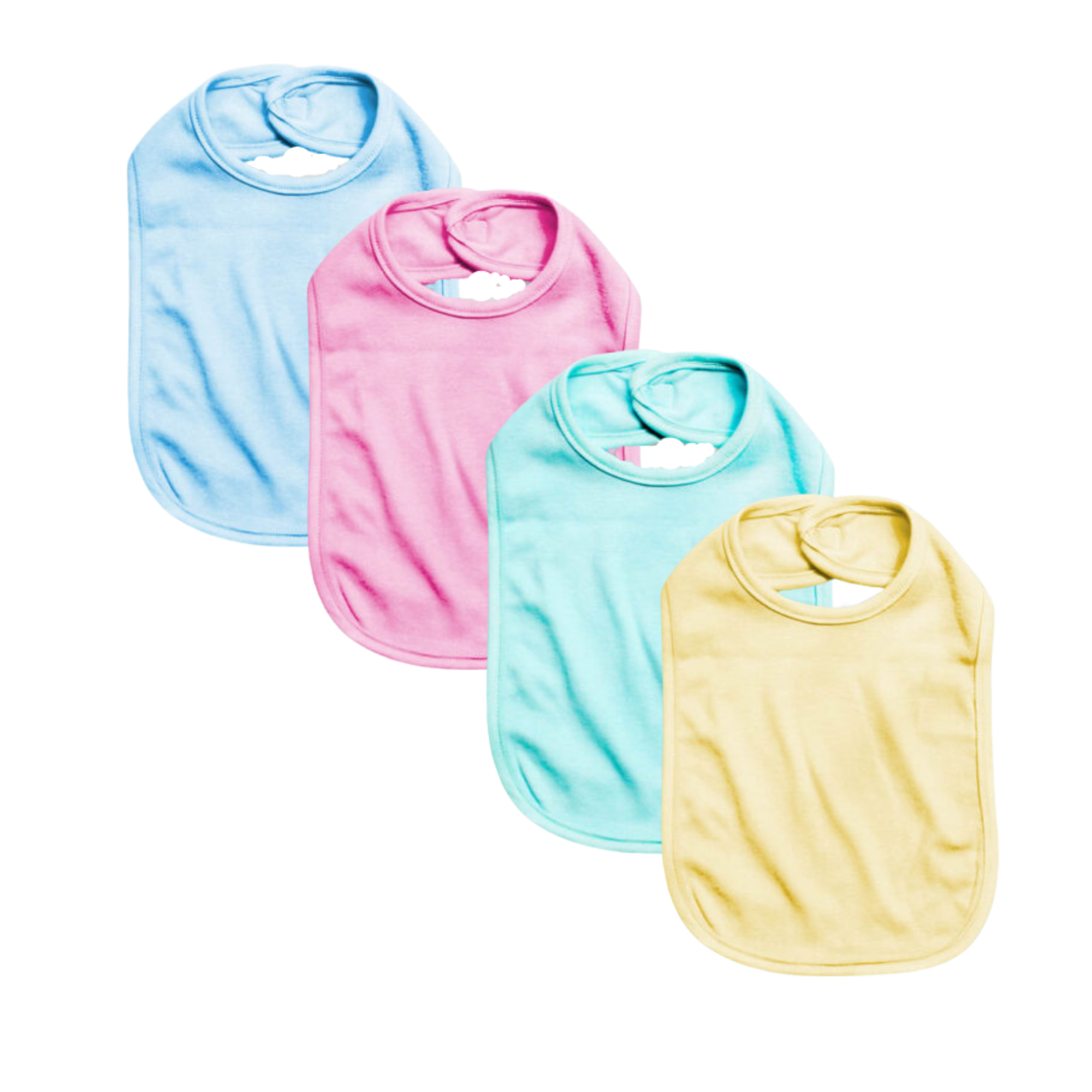 Laughing Giraffe - Wholesale Bib - Baby - Infant Baby Blank Velcro Closure 2-Ply Bib - DIY Embroidery3