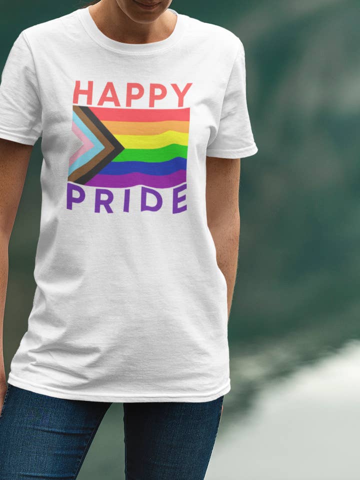 Happy Progress Pride flag T-Shirt, Pride Flag, Pride Shirt for wholesale by Pride Majic