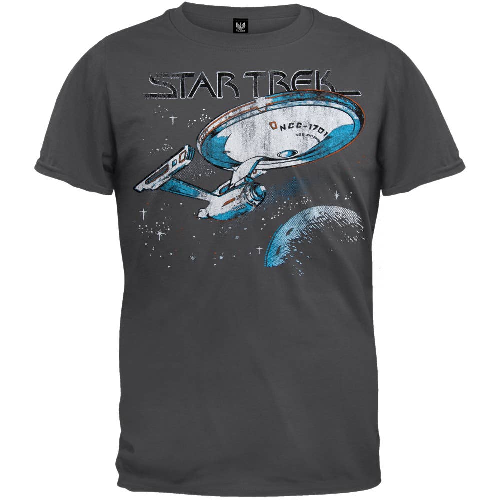 Official Store – Großhandel T-Shirt mit Siebdruck – Herren – Star Trek - USS Enterprise Weiches Herren T-Shirt0