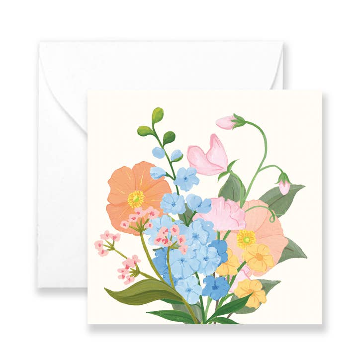 Blumenstrauß - Izzy Mini Grußkarte für den Großhandel von Isabella MG