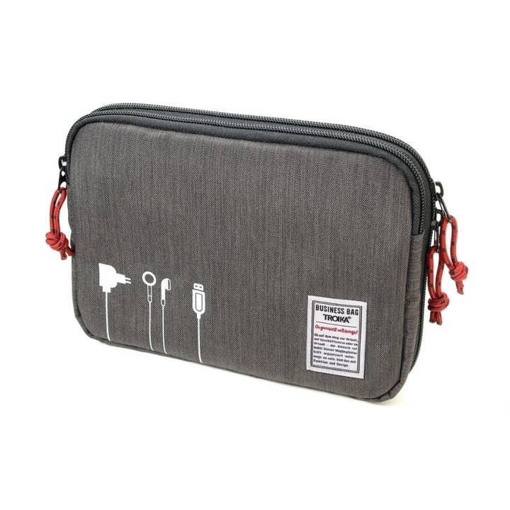 Troika Zipper Tech Accessory Organizer With Imprint for wholesale by Troika, Duke Baron & Paperthinks by Brand Node, Inc.