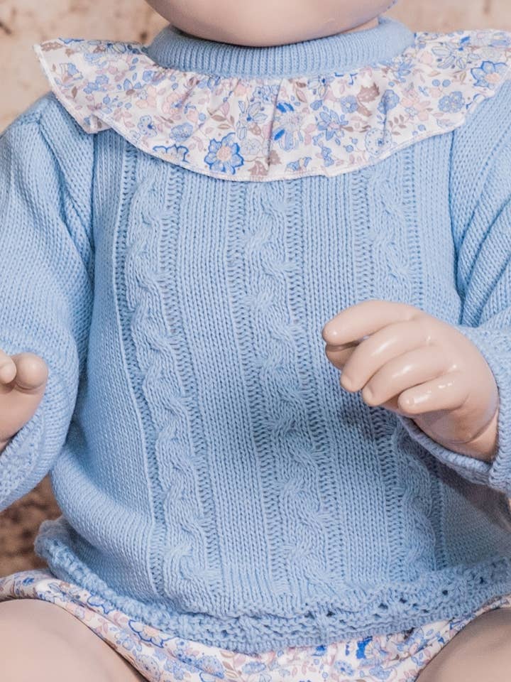 2512051-1 Jersey de niña en punto tricot para venta al por mayor de BABINE-ROINSAL