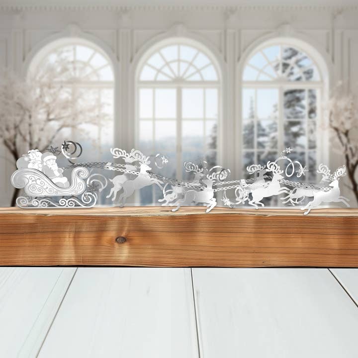 Inspired Indigo - Wholesale Bunting/Garland - Santa and Reindeer Metal Garland