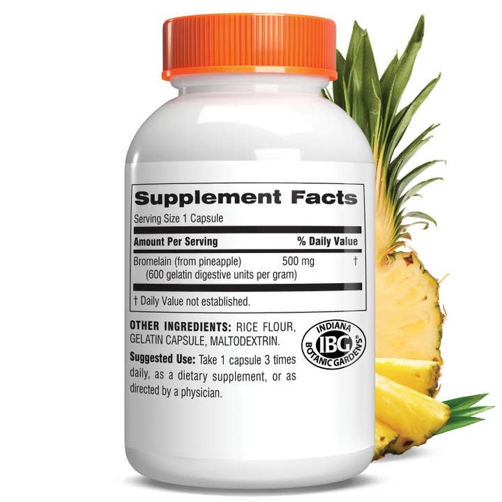 Botanic Choice - Venta al por mayor Suplementos/vitaminas para beber - Botanic Choice Bromelain 500 mg - 90 cápsulas1