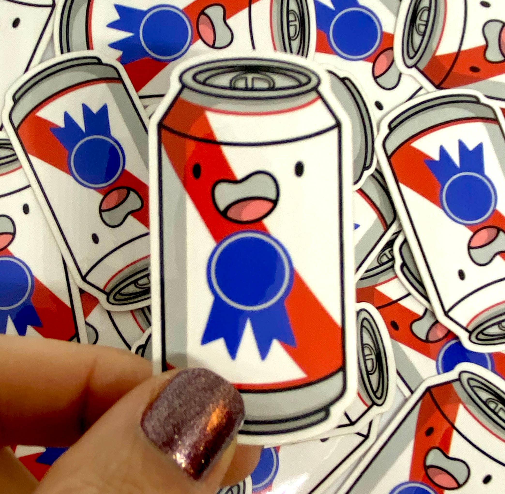 Shop Emily M - Wholesale Sticker - Beer Can Mini Sticker