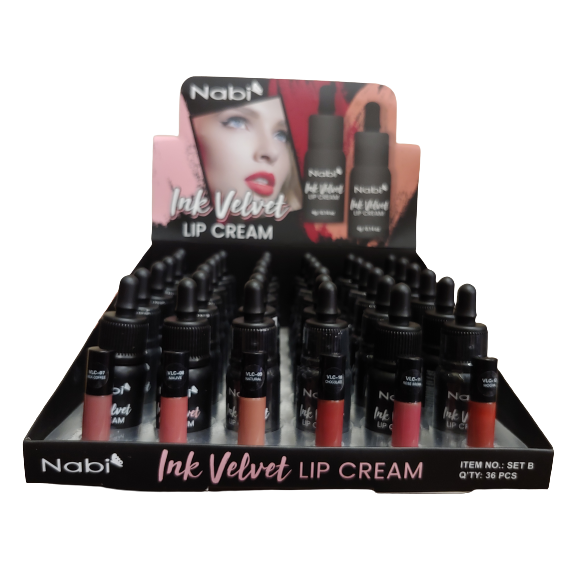 Nabi Cosmetic - Wholesale Lipstick Set - VLC-36B INK VELVET LIP CREAM SET B0