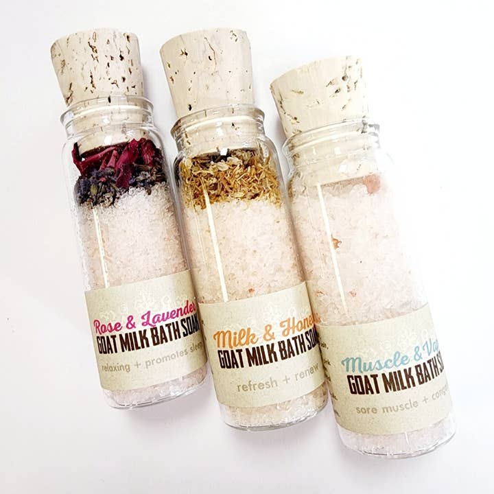 Naked Goat Farm Ltd. – Leite/Sais de banho por atacado – Frasco de banho de leite de cabra4