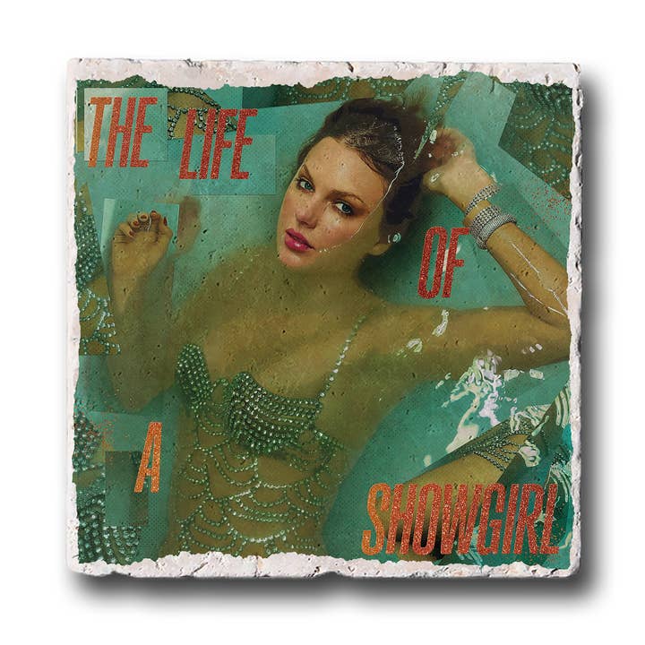 Dessous de Verre Style Vintage - La Vie d'une Danseuse de Revue pour la vente par Black Angel Designs