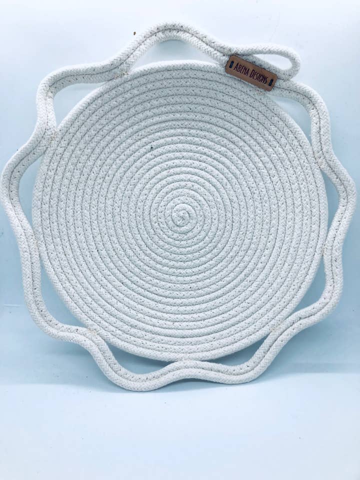 Teller mit ausgeschnittenem Seil für den Großhandel von Abena Designs