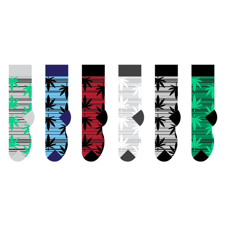 Calcetines Cannibus 2 para venta al por mayor de FOOZYS Fun Socks