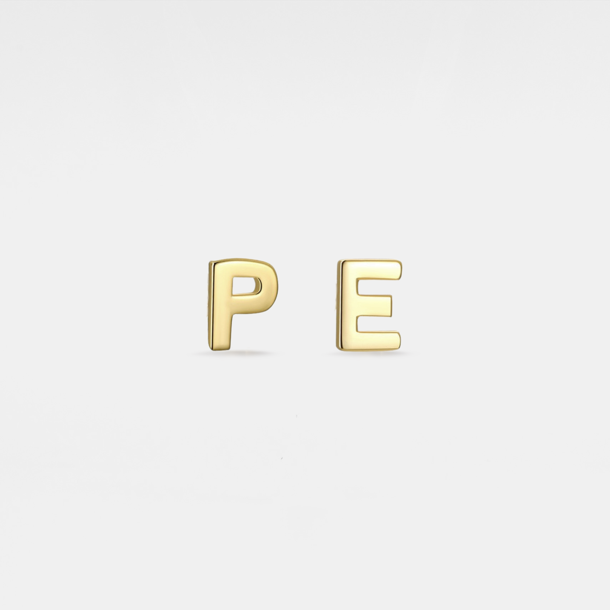 Perimade & Co. LLC – wholesale Stud/post earrings – Initial Letter Stud Ball end Earrings in 925 Sterling Silver0