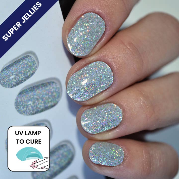 Folklore (Eras Tour) | Super Jellies DIY Semi Cured Gel Nail Wrap for wholesale by Personail