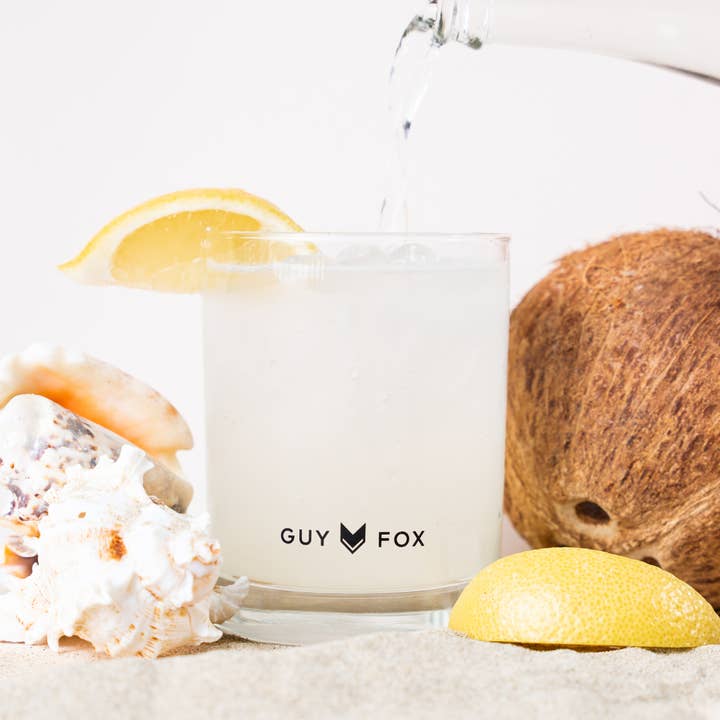 GUY FOX - Wholesale Jar/Filled Candle - Del Mar - Reusable Men's Candle - Sea Spray & Coconut Water