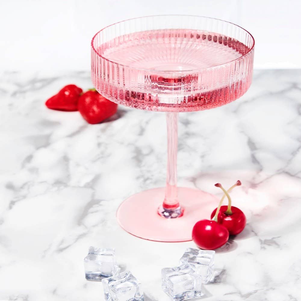 TABLESETTERS LIMITED – wholesale Cocktail/liquor glass – Ribbed Cocktail Coupe 290ml, Set of 45