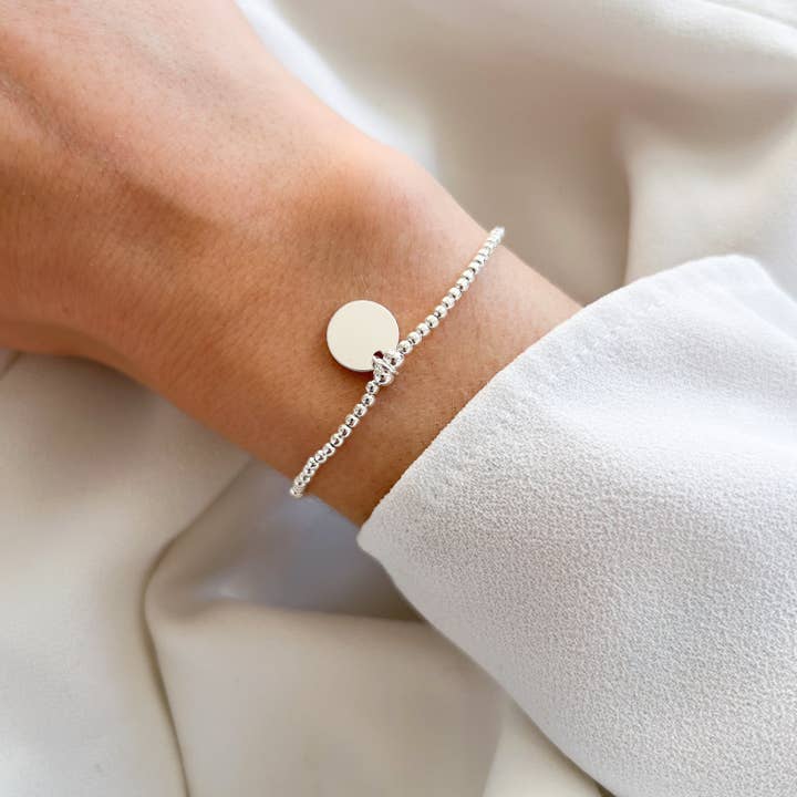 Pulseira de contas Medalha Prata por atacado de Meora Paris