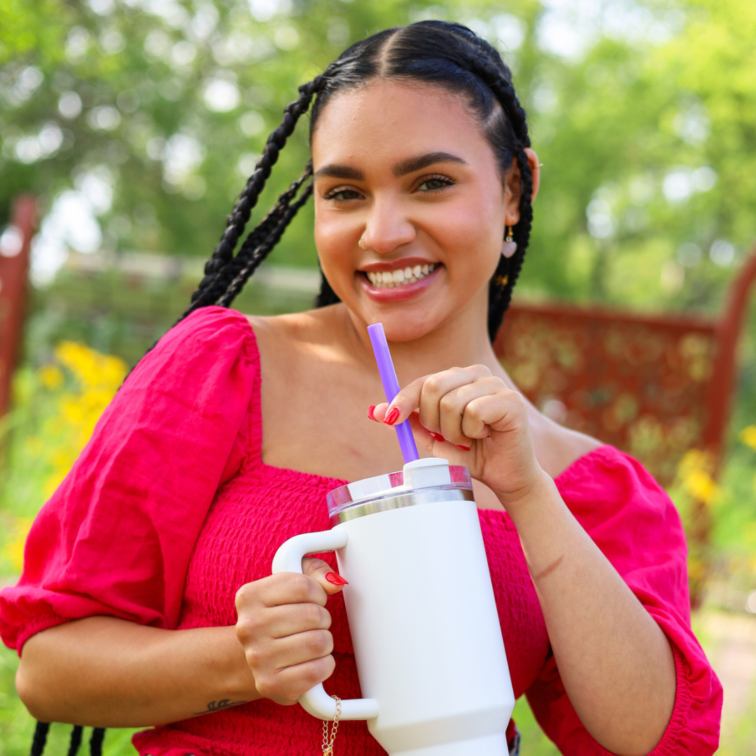 CharCharms - Wholesale Drinking Straw - 40oz Mixed Solid Straws (6 PK)12