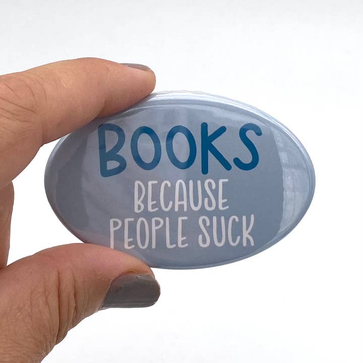 Anthem Sticker Company – wholesale Magnet – böcker eftersom människor suger oval magnet