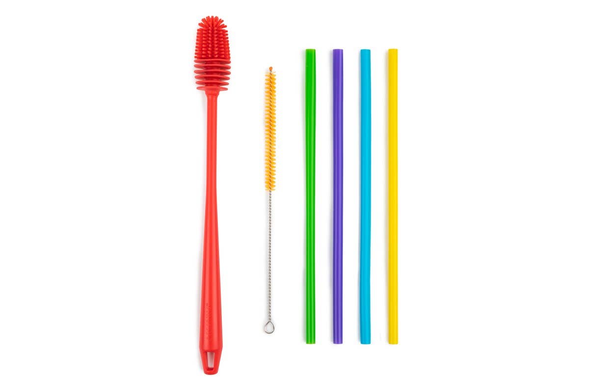 Core Home - Wholesale Cleaning Brush - 6pc Bottle Brush with Straw Cleaner & Straw Set1