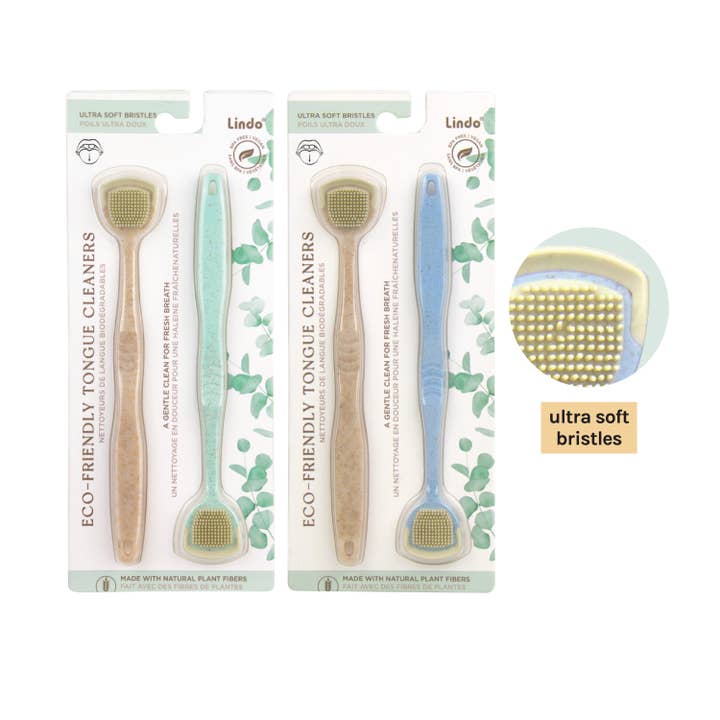Lindo - Wholesale Tongue Scraper - Lindo Eco-Friendly Tongue Cleaner - 2pcs/pk