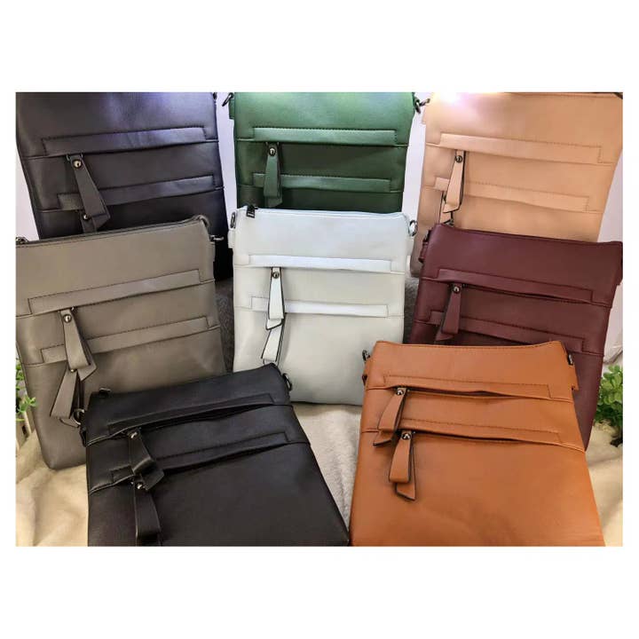 Soft Classic Multi Pockets Cross Body Bag Shoulder Bag -9114 for wholesale by Superbia