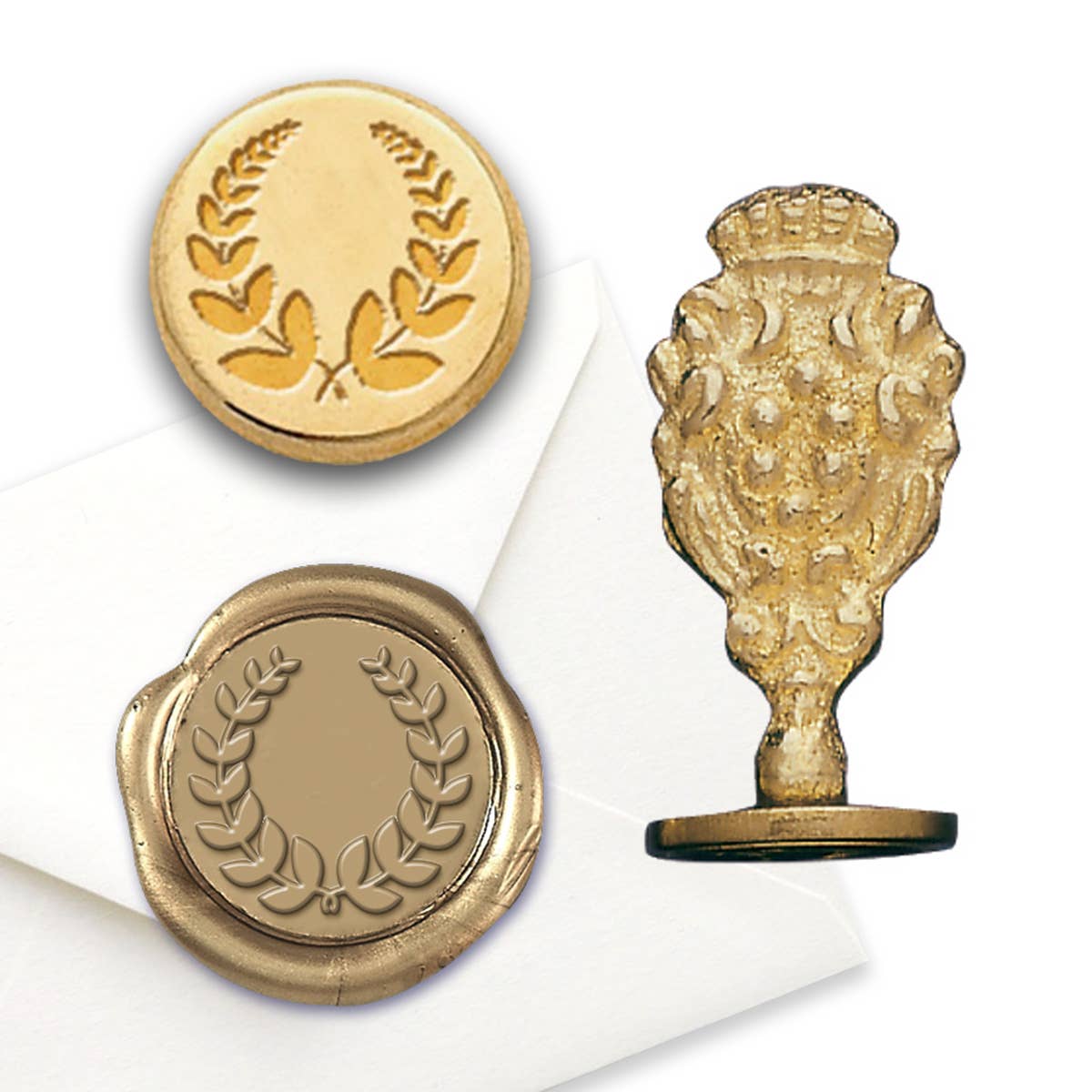 Freund Mayer & Co. - Wholesale Rubber/Decorative Stamp - Florentine Brass Wax Seal Stampers-over 50 popular symbols4