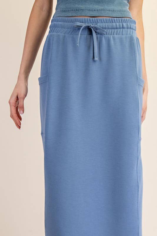 Sunday Morning – wholesale Kjol - Dam – S327037- AVSLAPPAD PASSFORM MODAL SCUBA LÅNG KJOL8